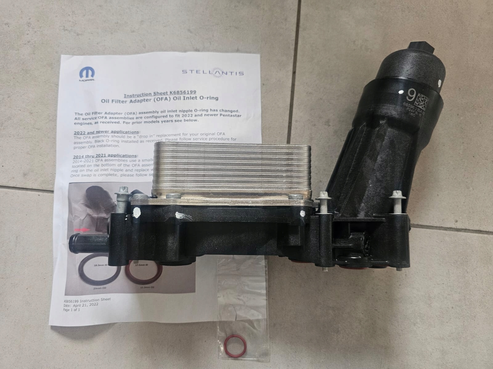 Chladič 68596318AB — RAM 3.6, Skladem v EU — foto 1