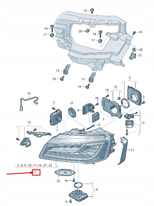 Světlomet 4H6941783 — Audi A8, Skladem v EU — foto 1
