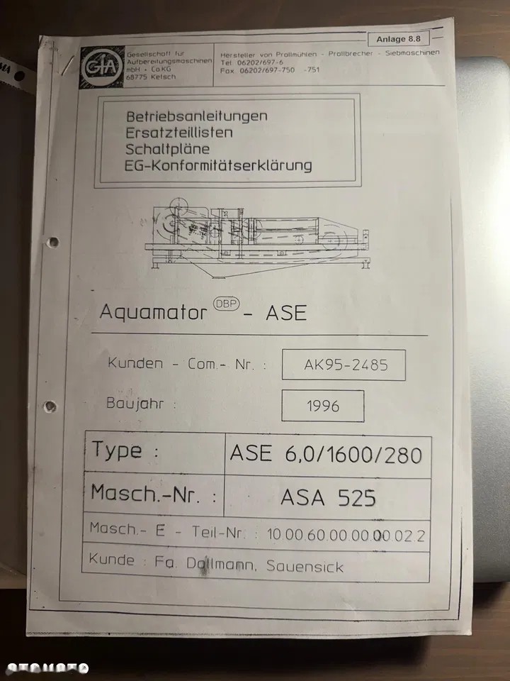 1996 Powerscreen AQUAMATOR, dovoz Skladem v EU — foto 8 z 8