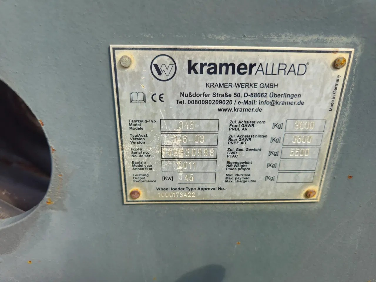 2011 Kramer 750, 5 000 mth, dovoz Skladem v EU — foto 8 z 24