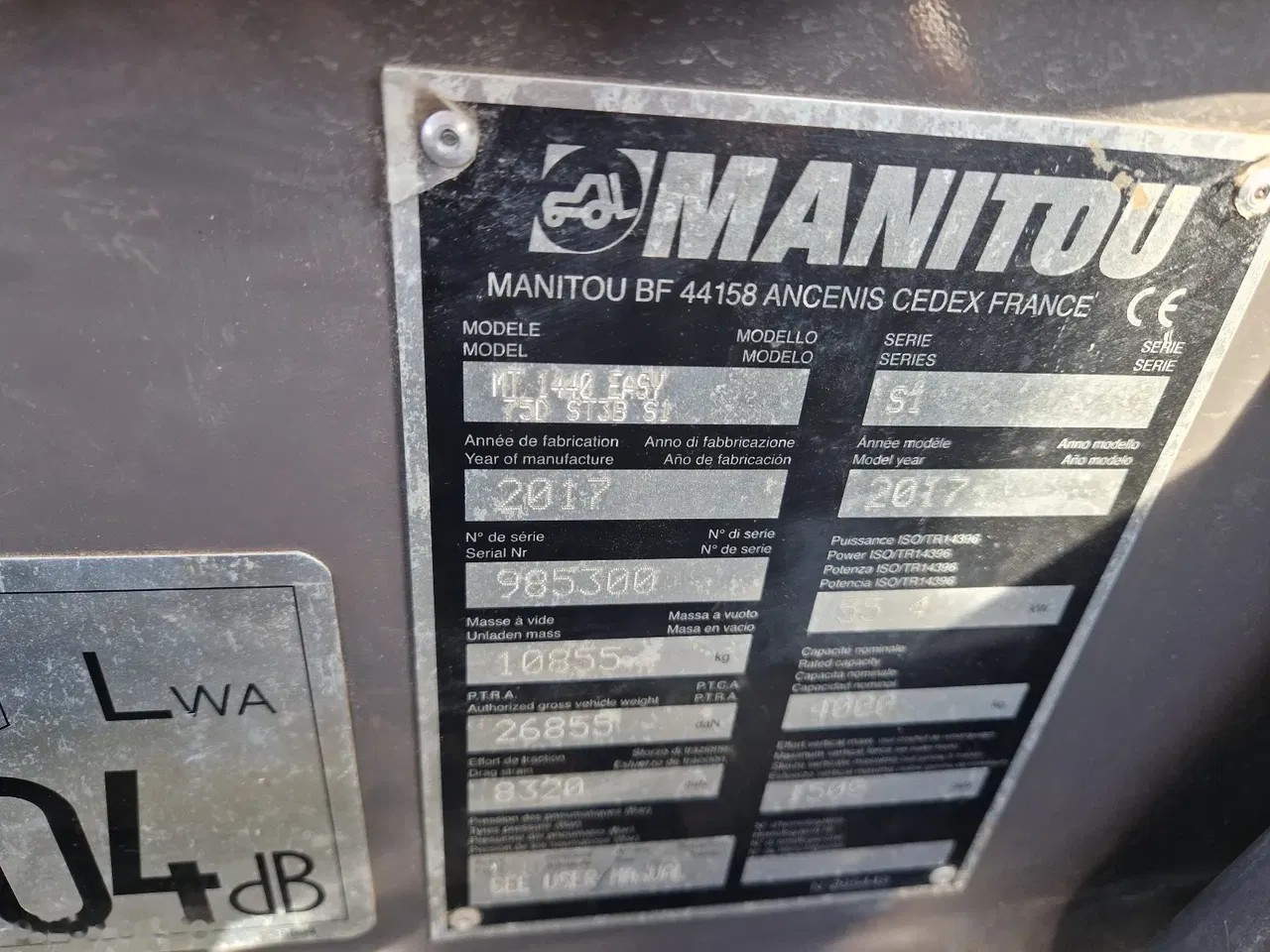 2017 Manitou MT, 2 902 mth, dovoz Skladem v EU — foto 9 z 17