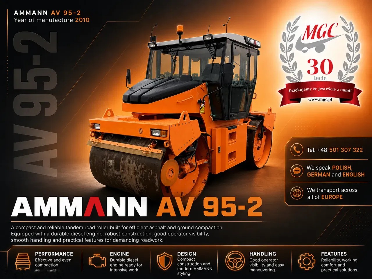 2011 Ammann AV95-2, 4 408 mth, dovoz Skladem v EU — foto 1