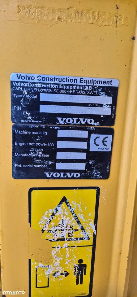 2011 Volvo A25 E, 15 350 mth, dovoz Skladem v EU — foto 8 z 12