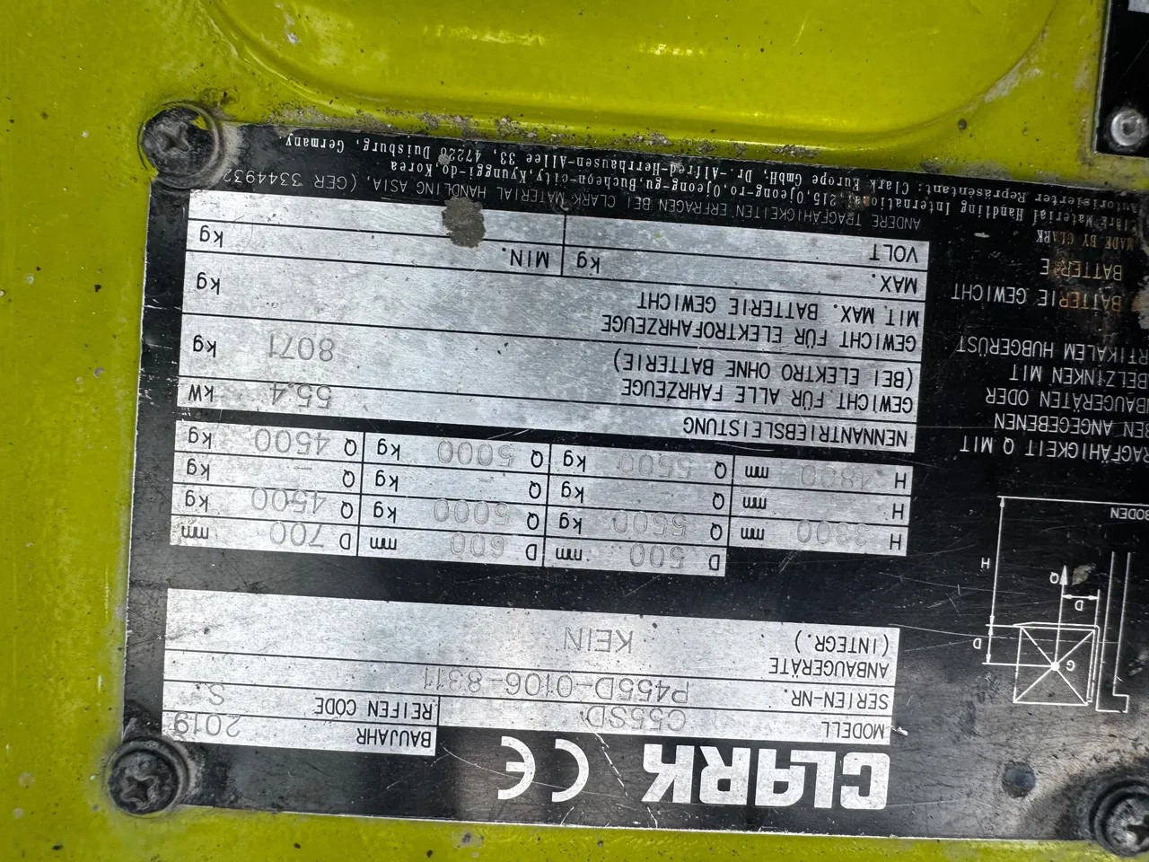 2019 Cesab C55SD, 2 933 mth, dovoz Skladem v EU — foto 9 z 11