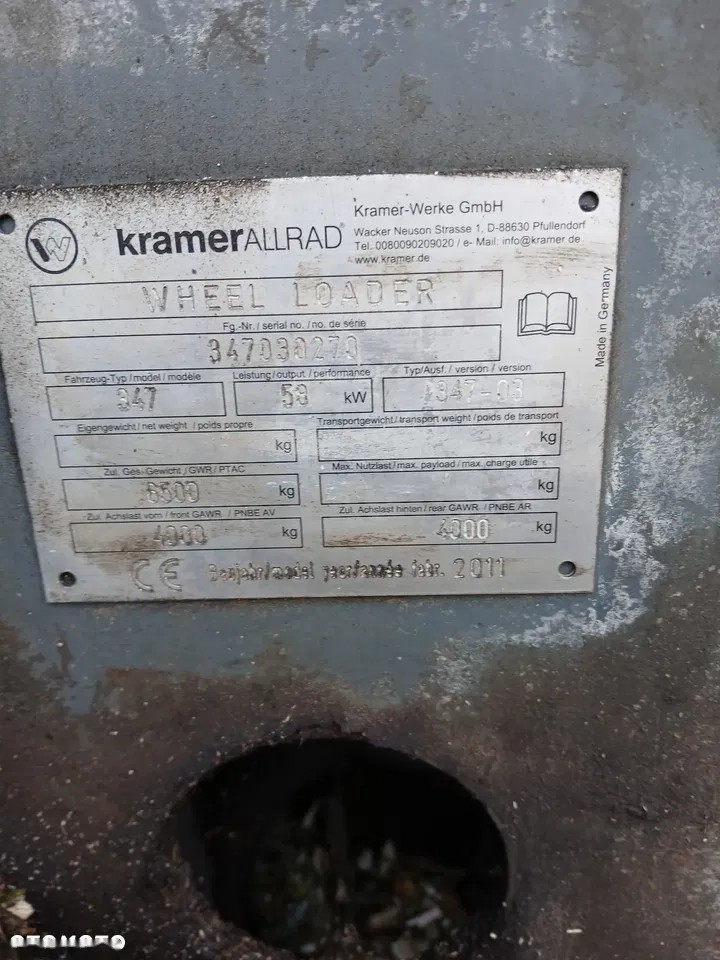 2011 Kramer 950, 1 300 mth, dovoz Skladem v EU — foto 2 z 6