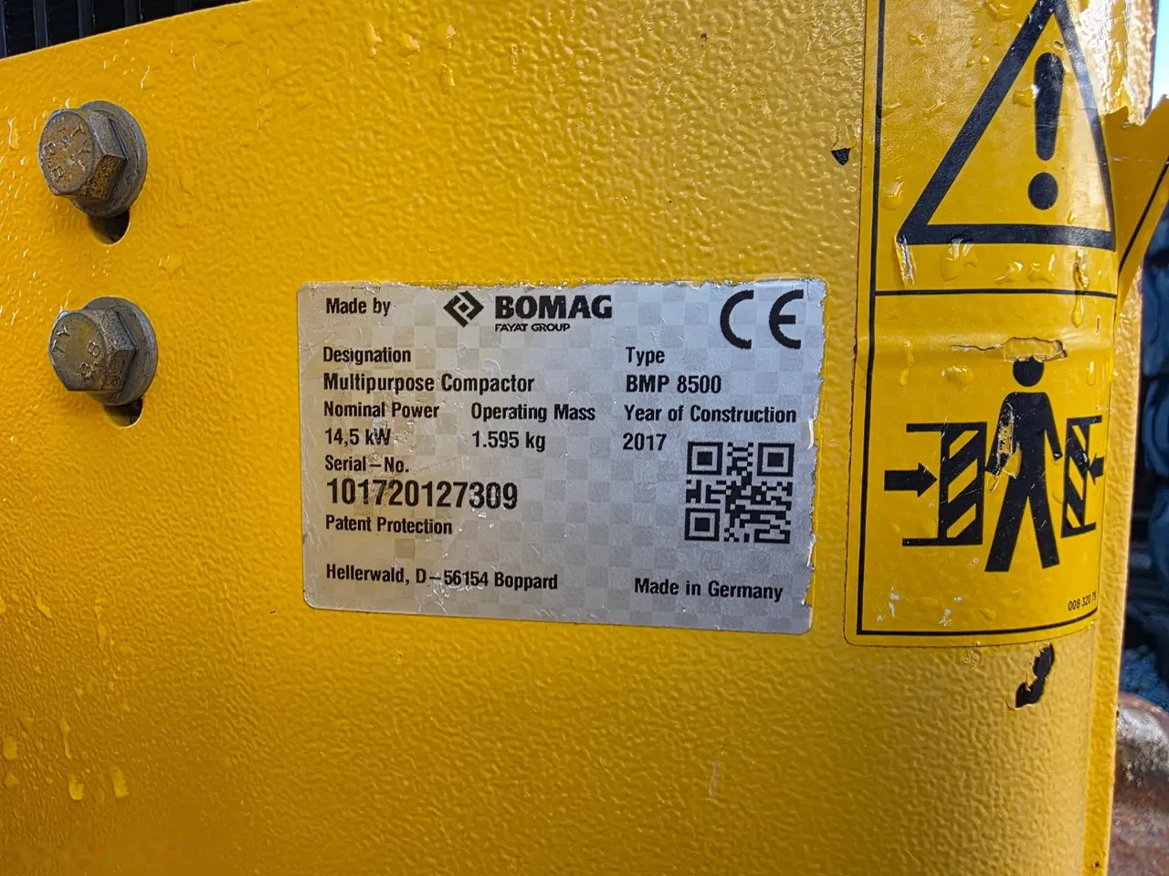2017 Bomag BMP, 950 mth, dovoz Skladem v EU — foto 16 z 18