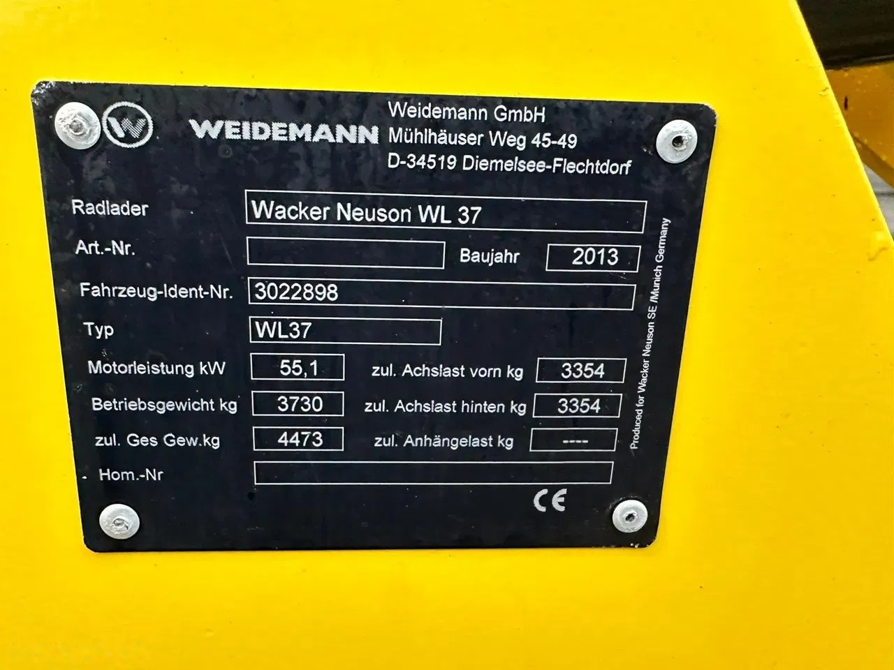 2013 Wacker Neuson WEIDEMANN, 3 092 mth, dovoz Skladem v EU — foto 9 z 22