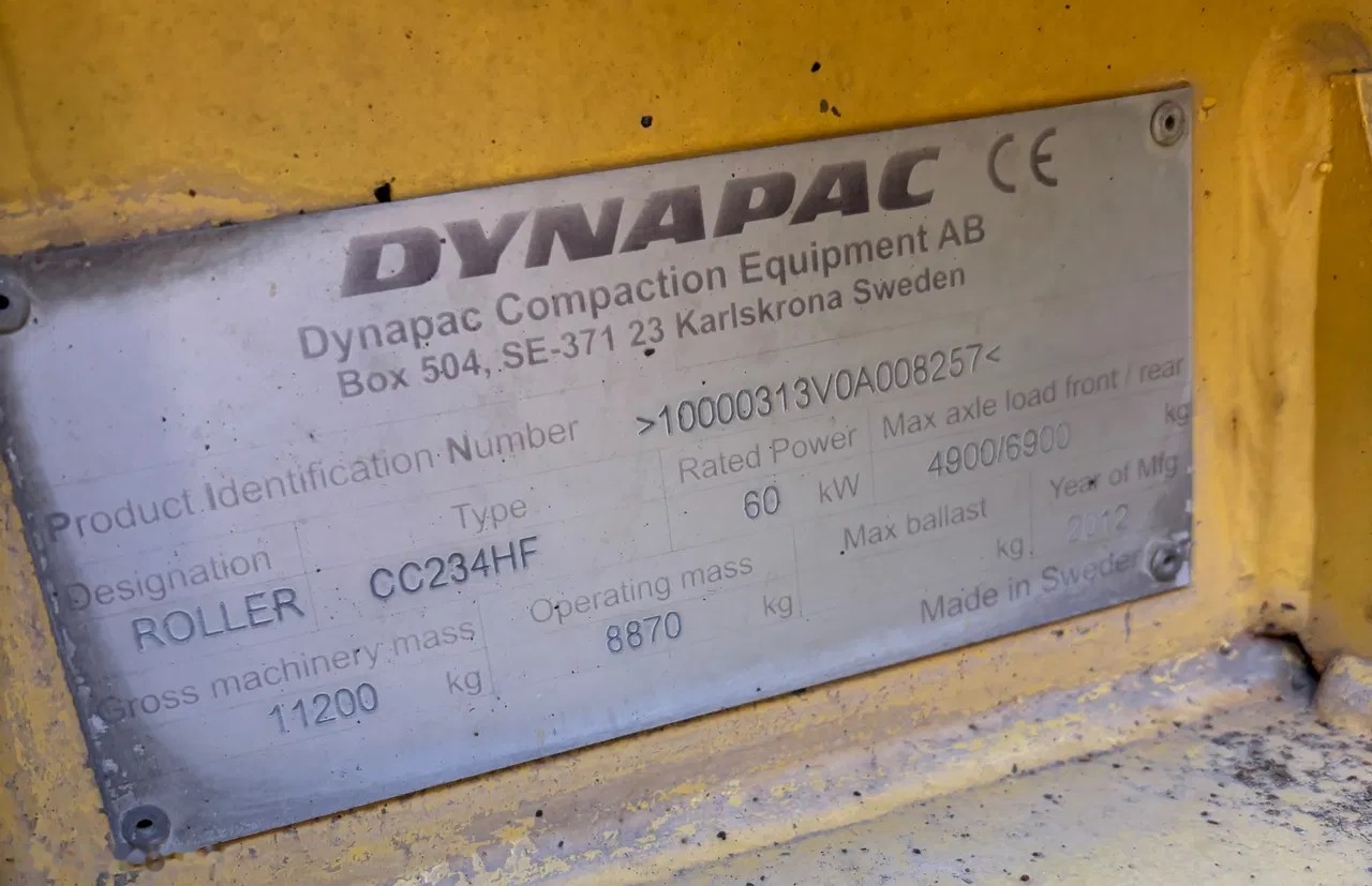 2012 Dynapac VÁLEC, 8 000 mth, dovoz Skladem v EU — foto 8 z 13