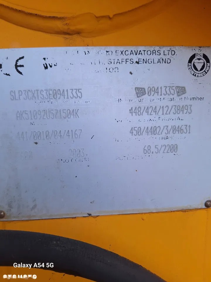 2003 JCB 3CX, 8 900 mth, dovoz Skladem v EU — foto 8 z 8
