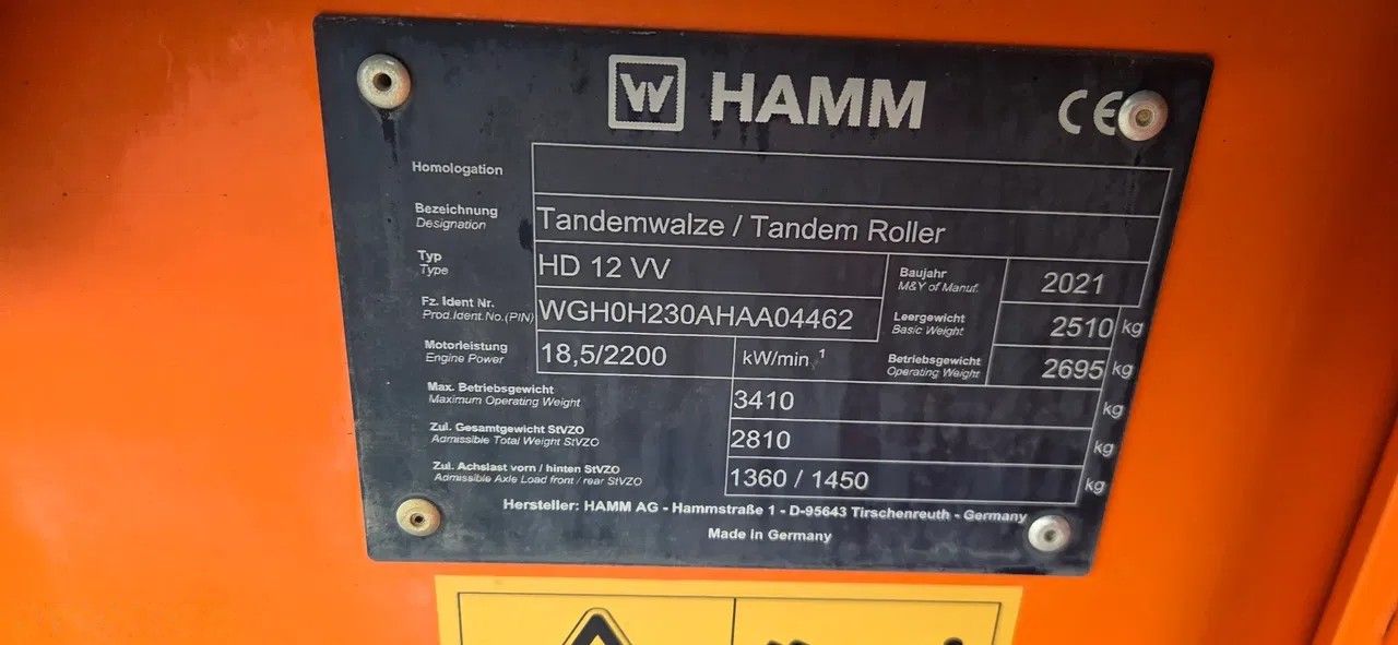 2021 Hamm, 105 mth, dovoz Skladem v EU — foto 9 z 14