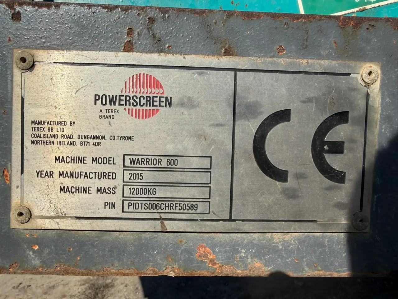 2015 Powerscreen Warrior 600, 4 300 mth, dovoz Skladem v EU — foto 10 z 11