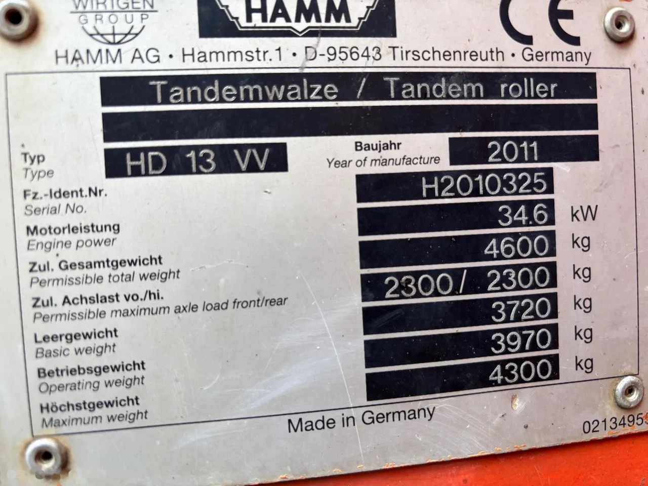 2011 Hamm HD, dovoz Skladem v EU — foto 10 z 13