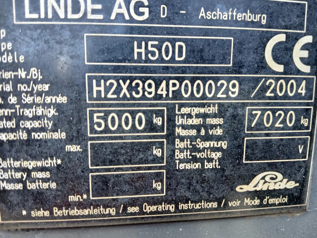 2004 Linde H50D, 15 000 mth, dovoz Skladem v EU — foto 11 z 24