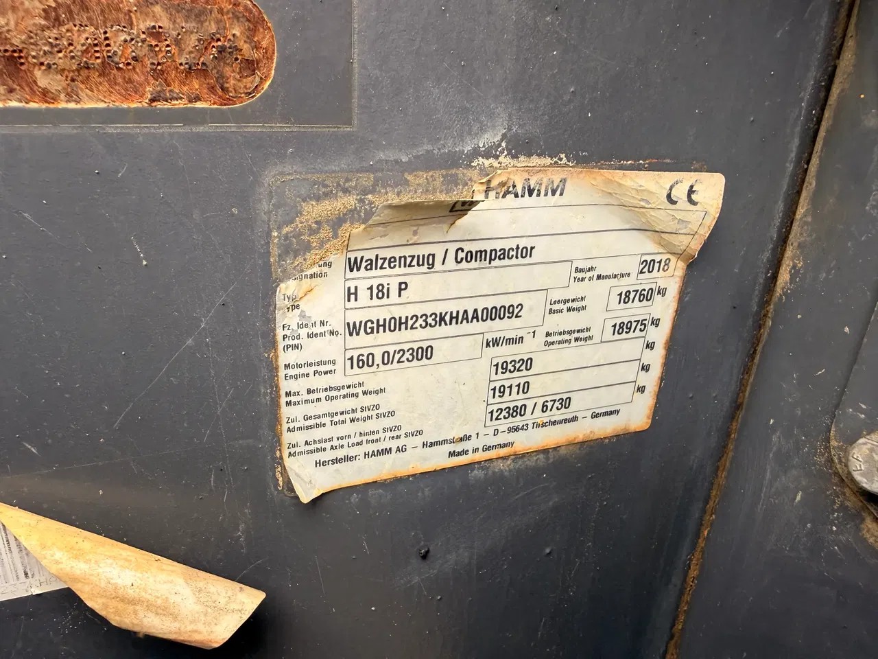 2018 Hamm VÁLEC, 3 130 mth, dovoz Skladem v EU — foto 6 z 15
