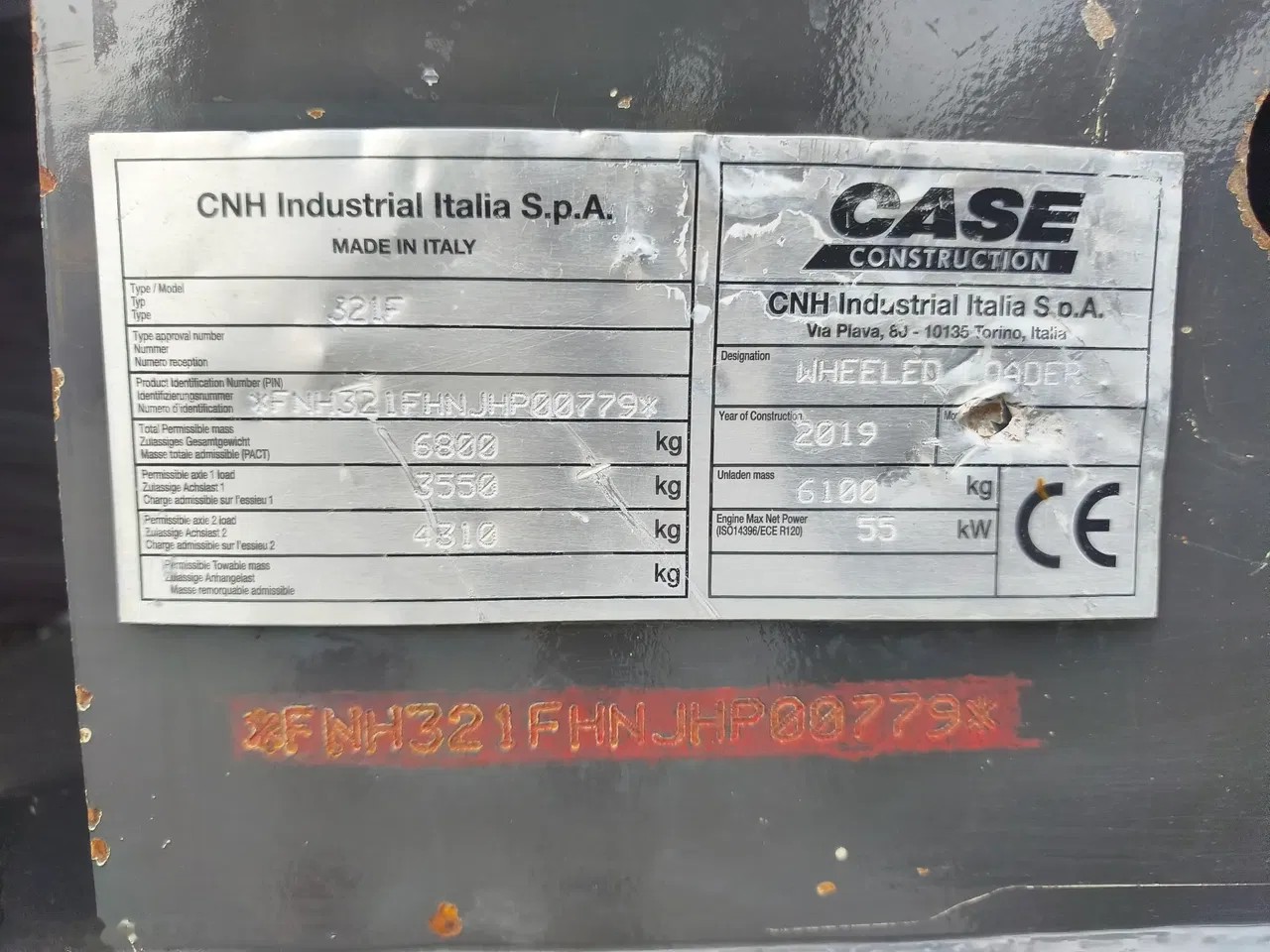 2019 Case 321F, 4 398 mth, dovoz Skladem v EU — foto 8 z 15