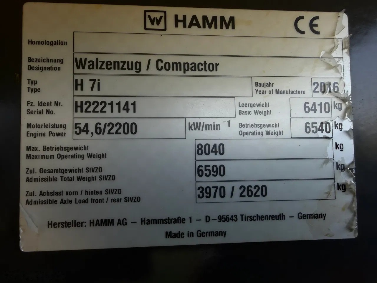 2016 Hamm, 1 600 mth, dovoz Skladem v EU — foto 7 z 24