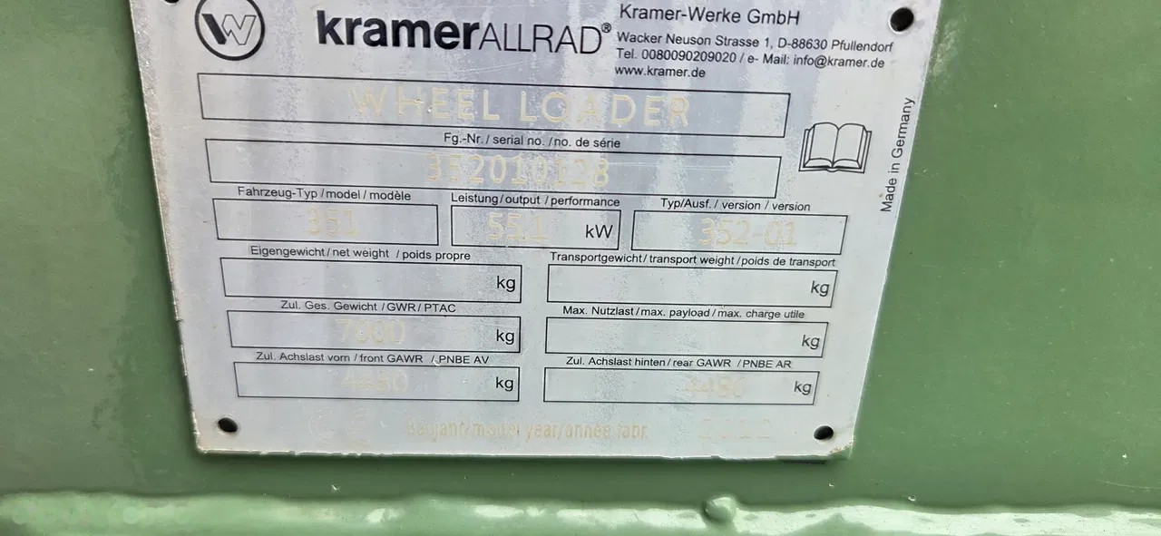2012 Kramer, 7 800 mth, dovoz Skladem v EU — foto 10 z 20