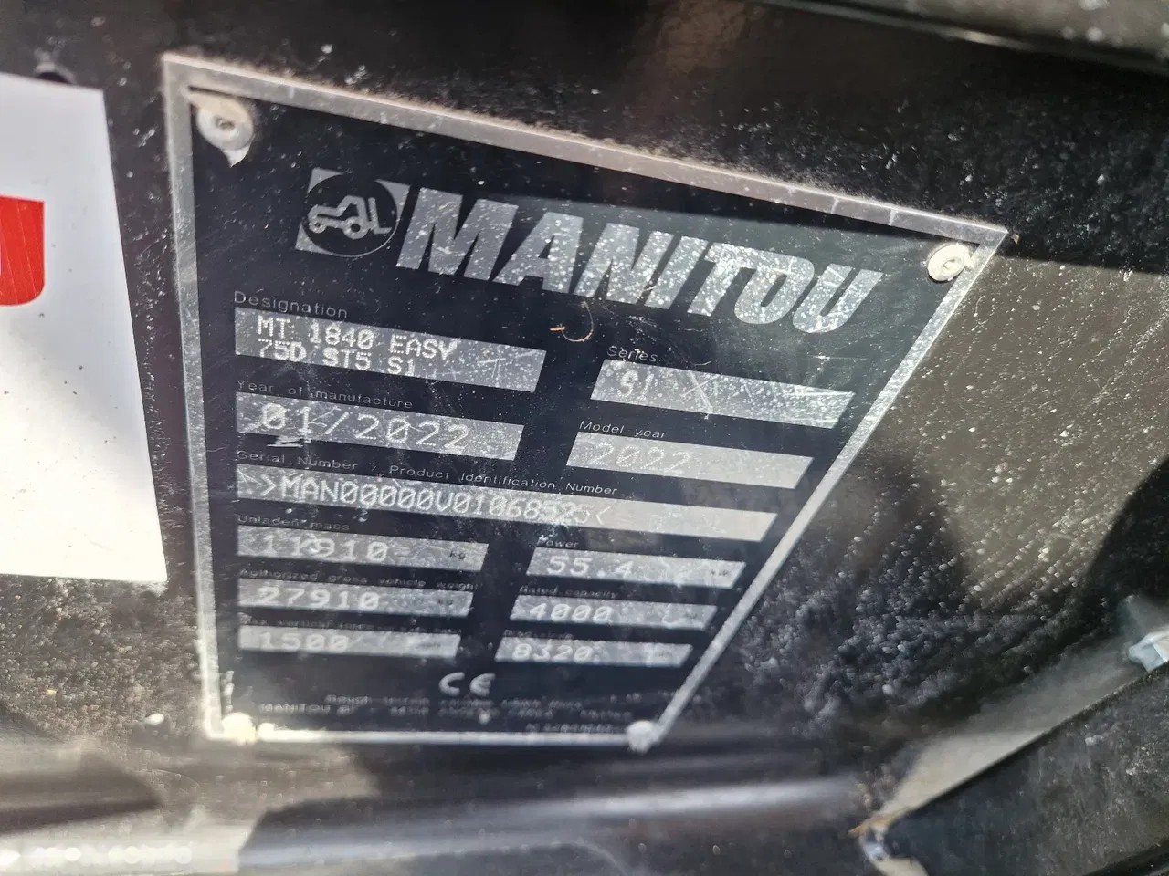 2022 Manitou MT, 4 081 mth, dovoz Skladem v EU — foto 9 z 16