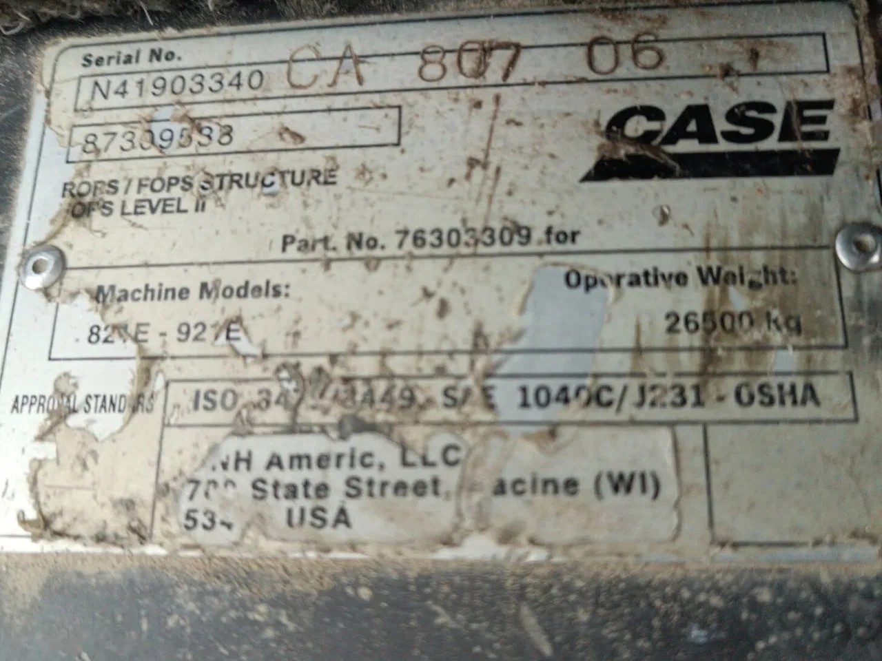2007 Case 821E, dovoz Skladem v EU — foto 5 z 7