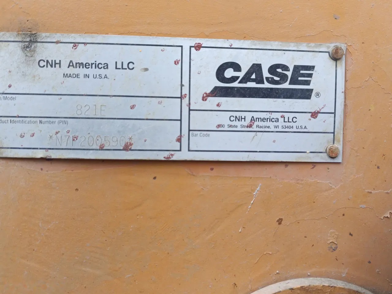 2007 Case 821E, dovoz Skladem v EU — foto 6 z 7