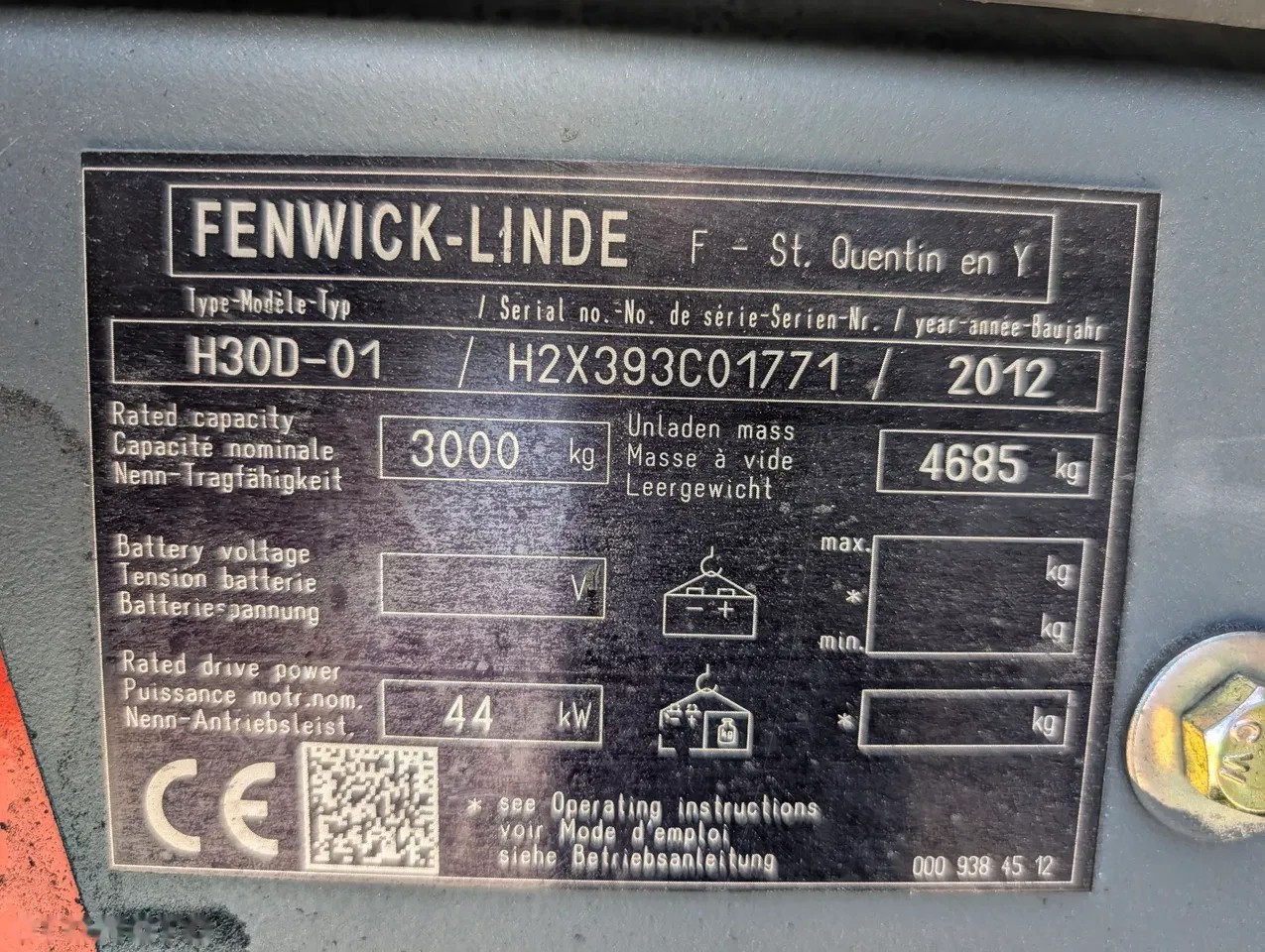 2012 Linde H30D-01, 5 599 mth, dovoz Skladem v EU — foto 8 z 9