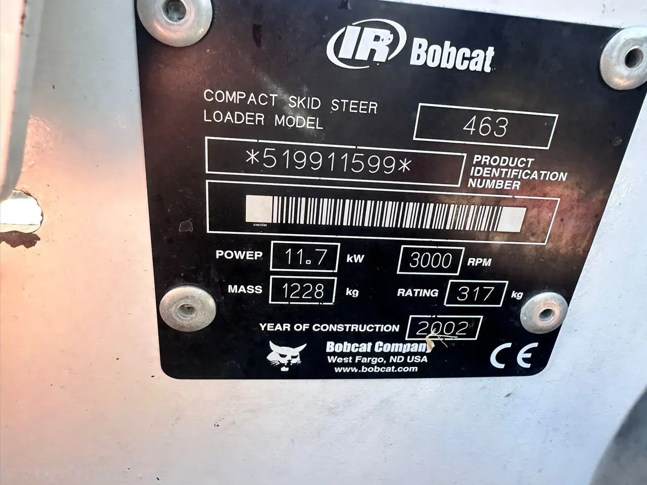 2002 Bobcat 463, 5 609 mth, dovoz Skladem v EU — foto 9 z 9