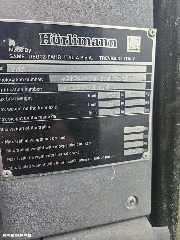 2004 Hurlimann XT 85, 9 031 mth, dovoz Skladem v EU — foto 9 z 10