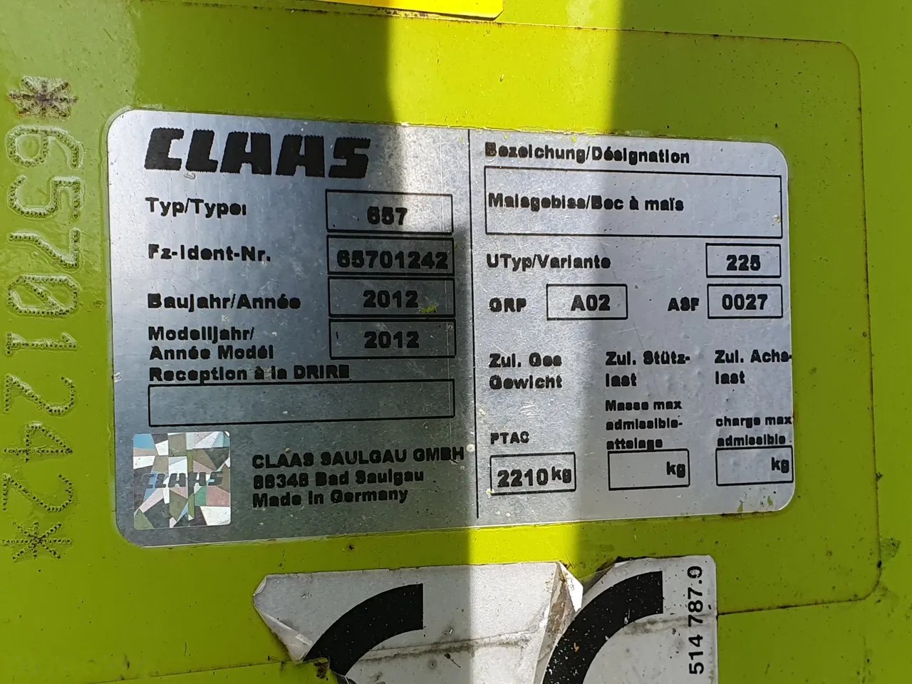 2012 Claas Orbis 450, dovoz Skladem v EU — foto 9 z 15