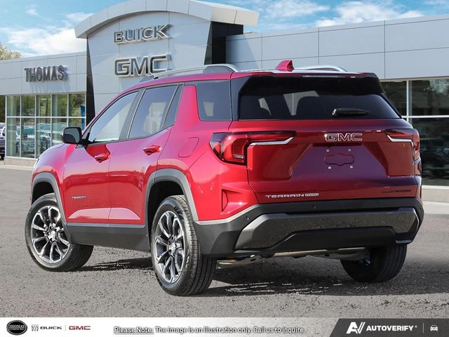 2027 GMC Terrain AWD Elevation AWD Elevation, červená, 6 km, dovoz Kanada — foto 4 z 5