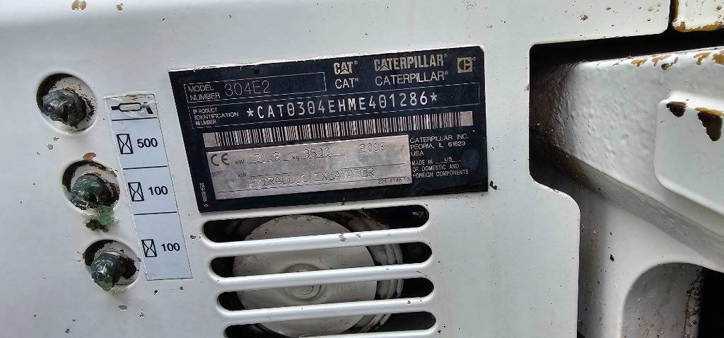 2016 Cat 304 E 2 CR, 4 201 mth, dovoz Skladem v EU — foto 9 z 16