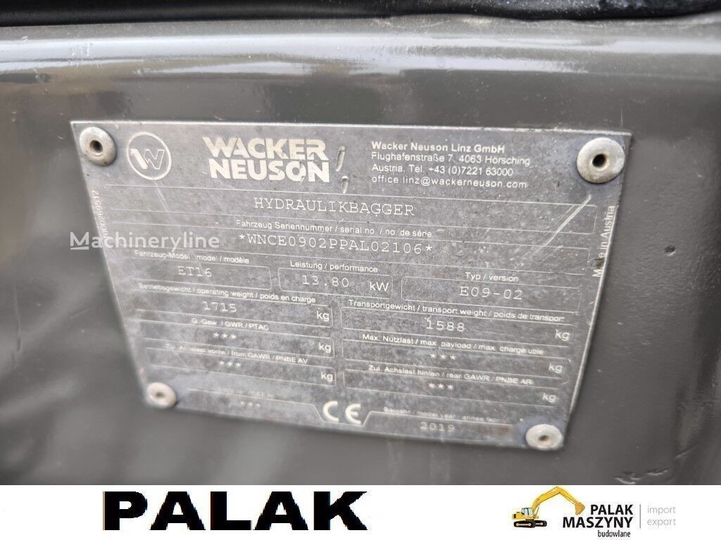 2019 Wacker MINI, 906 mth, dovoz Skladem v EU — foto 16 z 16