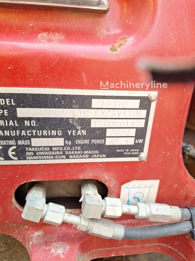 2020 Takeuchi TB, 3 492 mth, dovoz Skladem v EU — foto 8 z 8