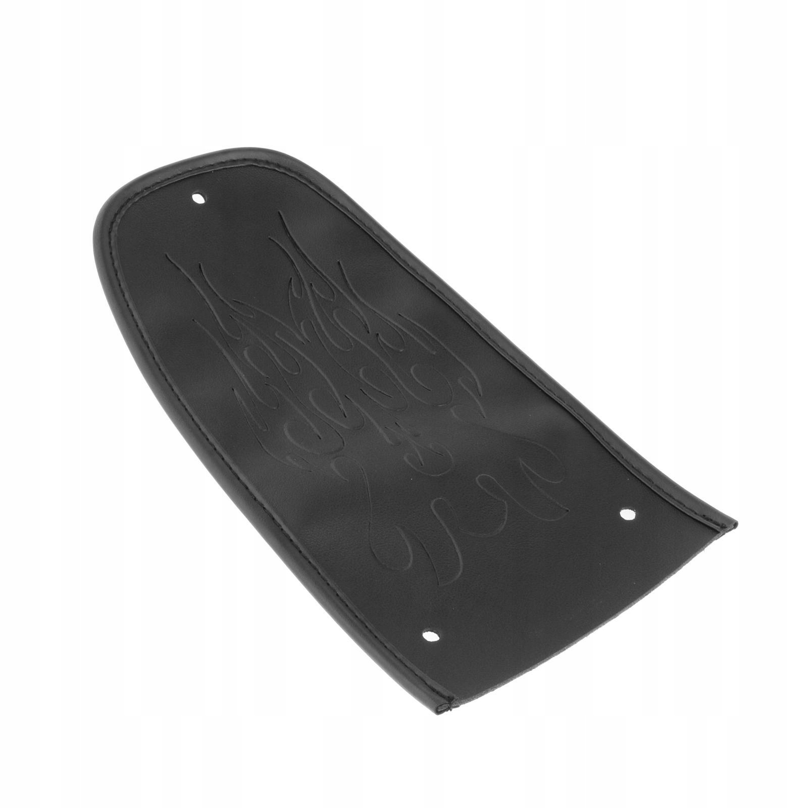 "Motocykle Stitch PU zadní blatník Cover Pad for Harley Dyna, Flame Black", černá, Skladem v EU — foto 1
