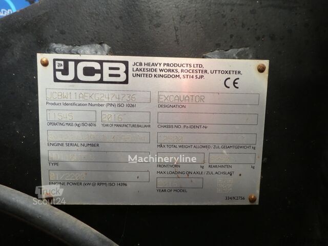 2016 JCB HYDRADIG, 4 600 mth, dovoz Skladem v EU — foto 8 z 16