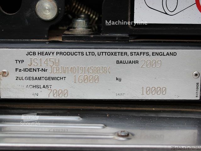 2009 JCB JS, 5 933 mth, dovoz Skladem v EU — foto 12 z 12