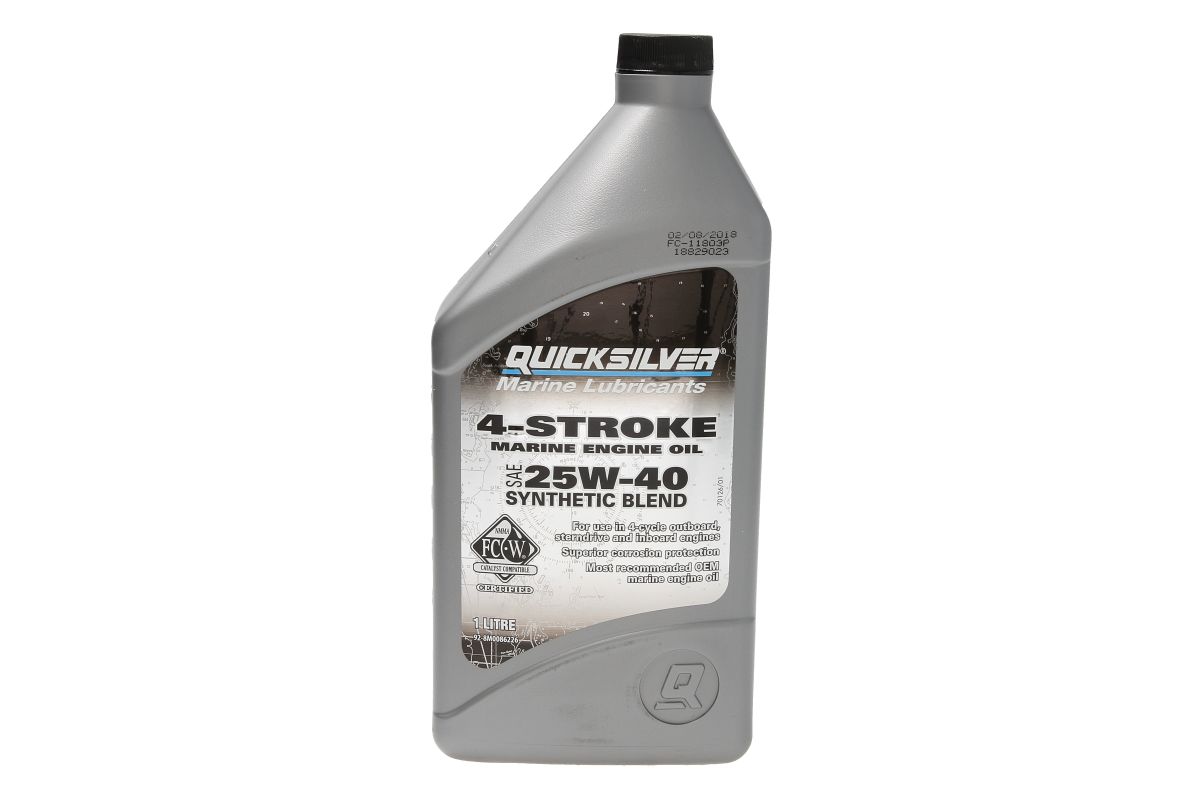 QUICKSILVER Olej na motorů 4T 25W40 1l syntetyczny, Skladem v EU — foto 1