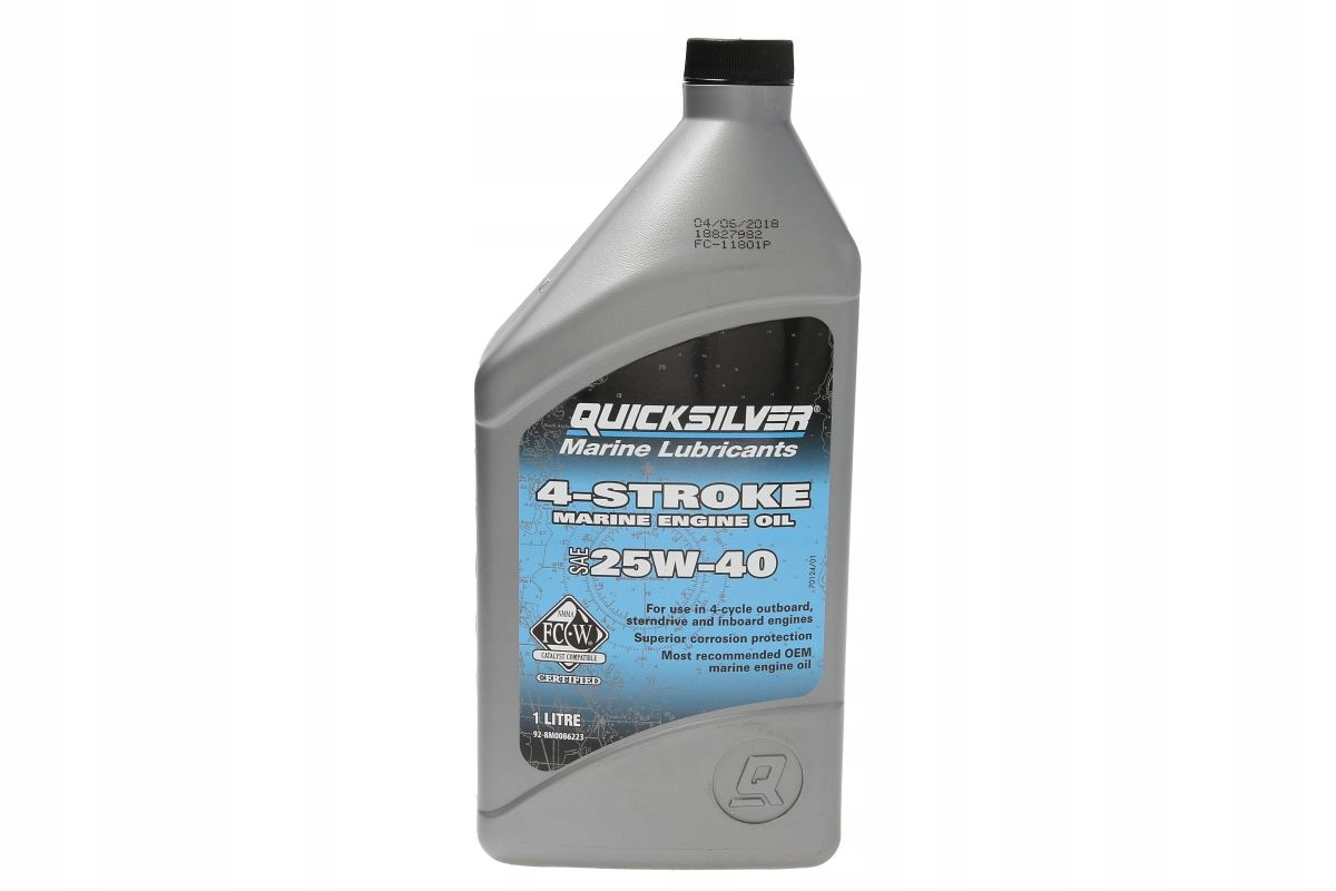 QUICKSILVER Olej na motorů 4T 25W40 1l mineralny, Skladem v EU — foto 1