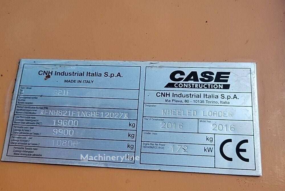 2016 Case 821F, 12 383 mth, dovoz Skladem v EU — foto 7 z 8