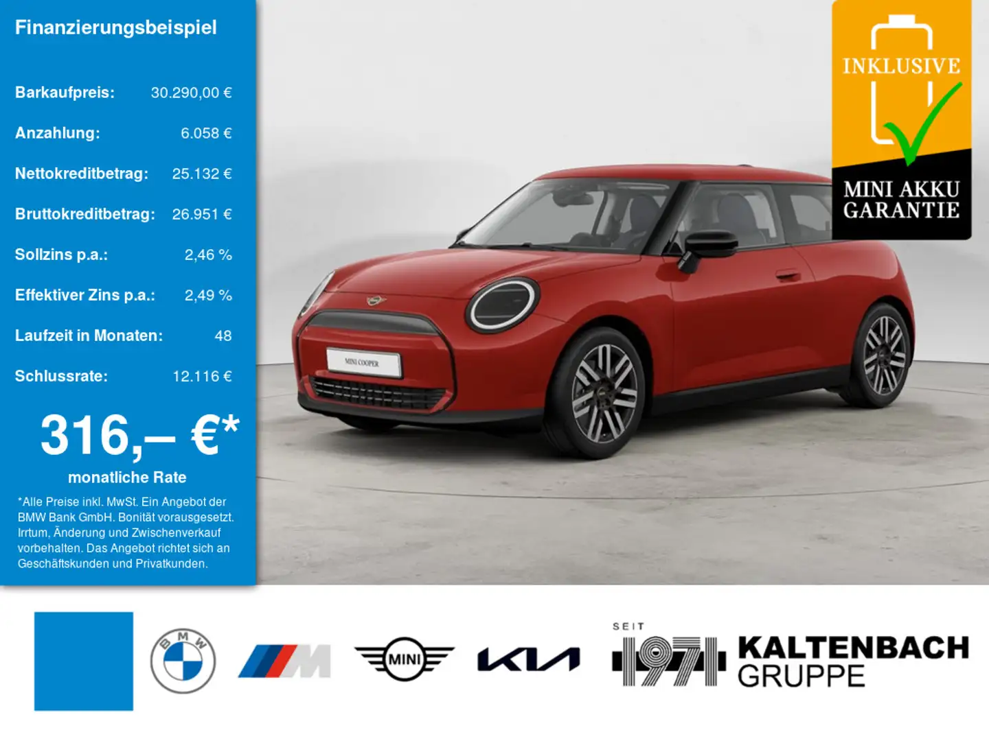 2025 MINI Cooper E, 7 900 km, Německo — foto 1
