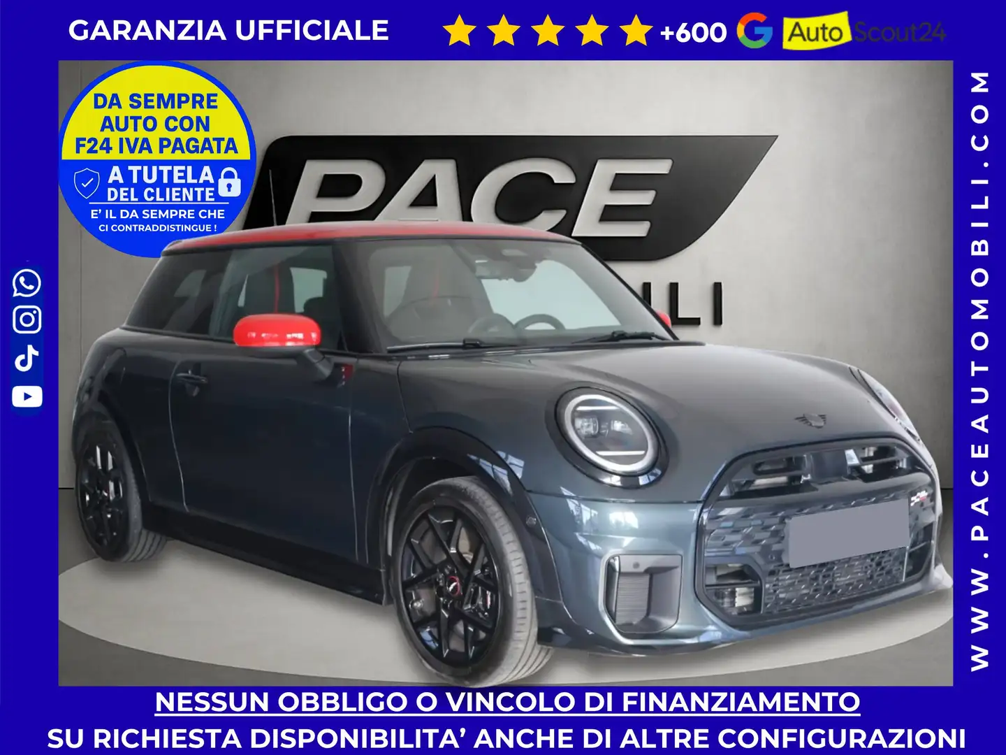 2025 MINI Cooper C, černá, 33 500 km, Itálie — foto 1