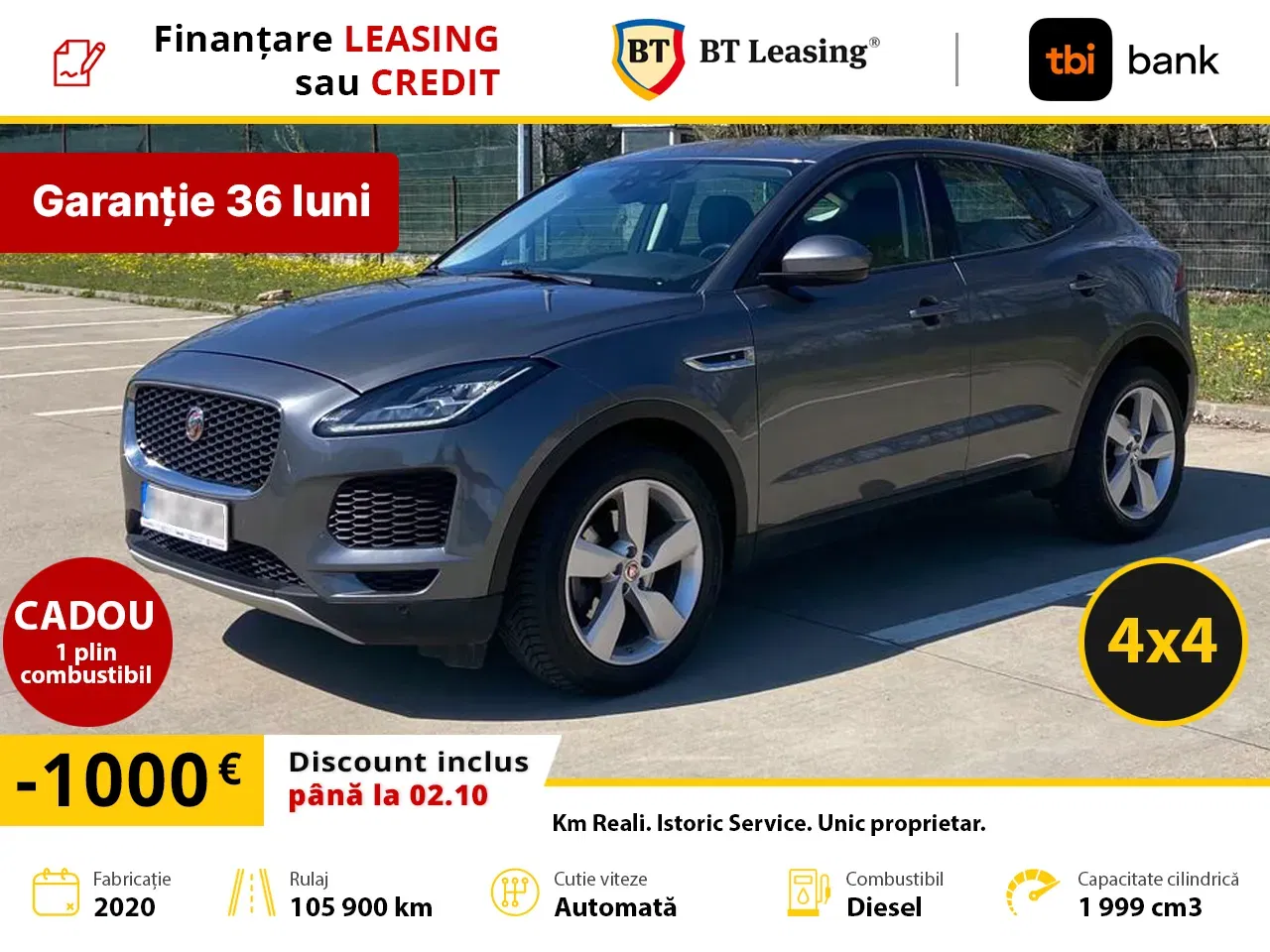 2020 Jaguar E-Pace, 105 900 km, Rumunsko — foto 1