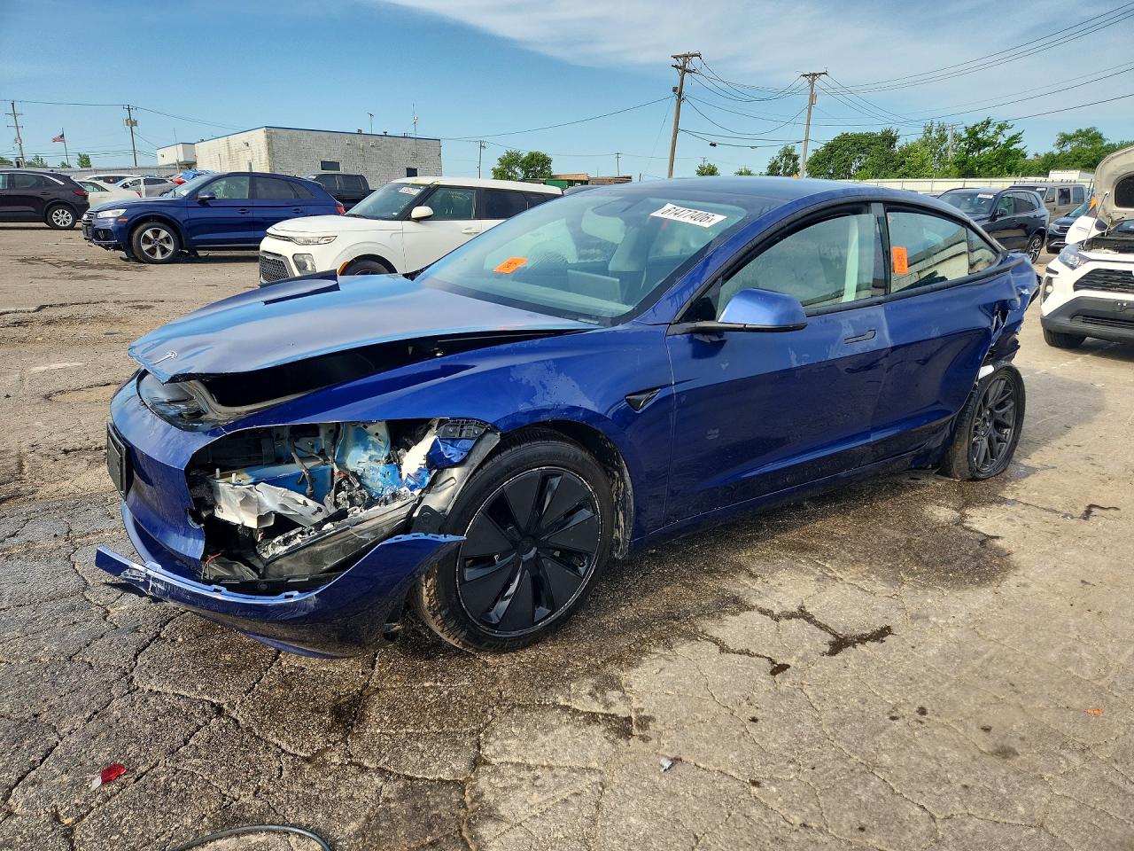 2025 Tesla MODEL 3, modrá, dovoz USA — foto 1