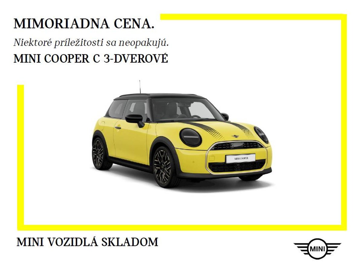 2026 MINI Cooper, 0 km, Slovensko — foto 1