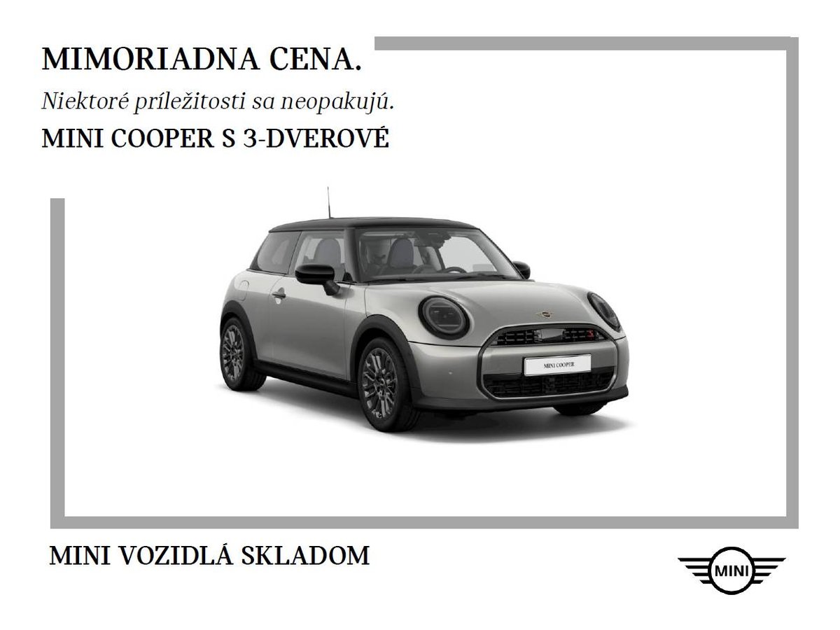 2024 MINI Cooper, 0 km, Slovensko — foto 1