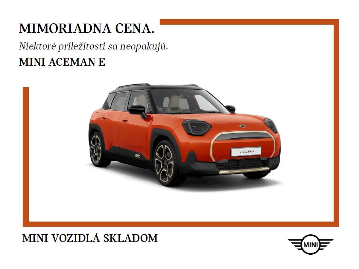 2024 MINI Aceman, 0 km, Slovensko — foto 1