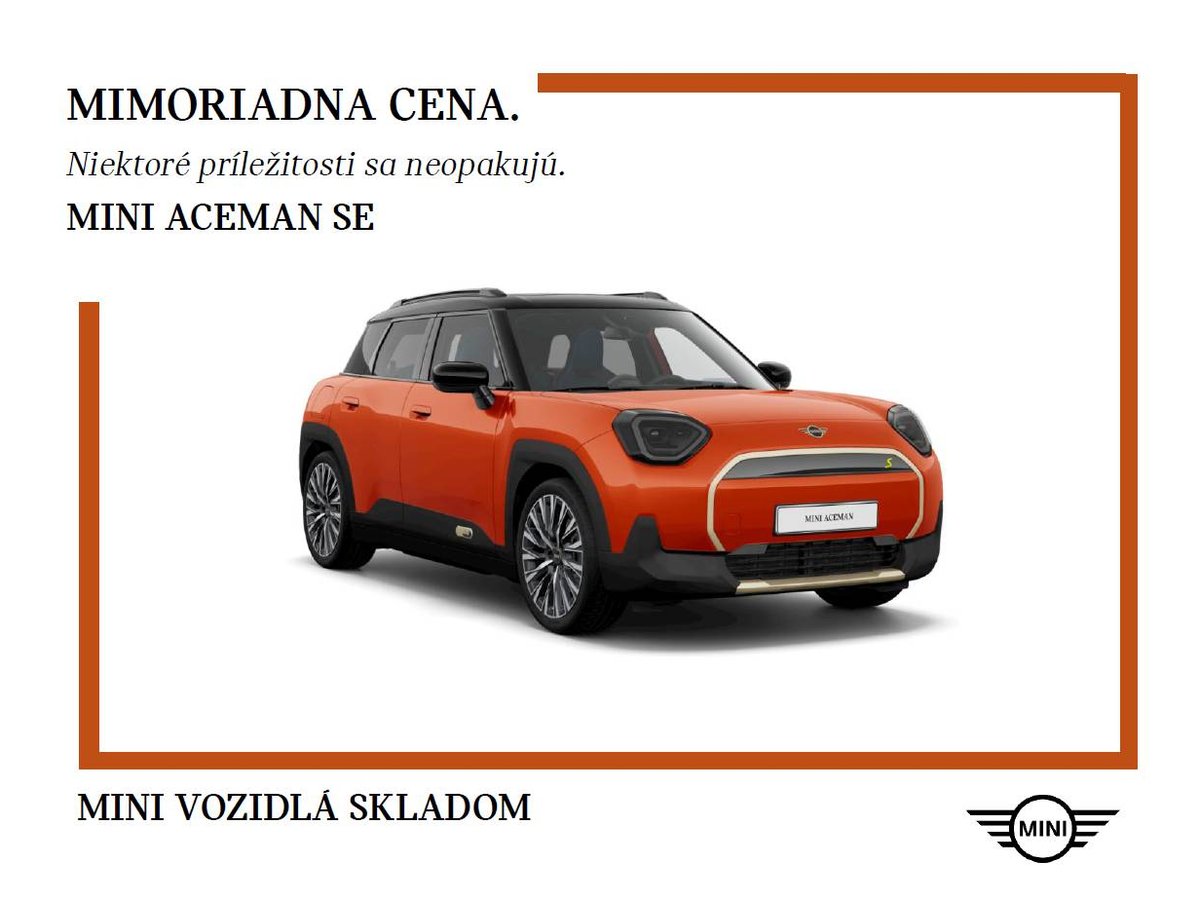 2024 MINI Aceman, 0 km, Slovensko — foto 1