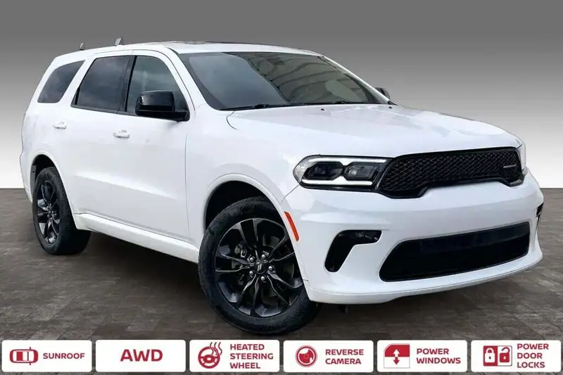 2021 Dodge Durango SXT, bílá, 134 892 km, dovoz Kanada — foto 2 z 12