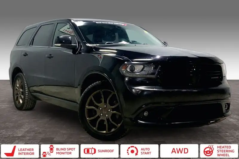 2017 Dodge Durango AWD GT, černá, 180 962 km, dovoz Kanada — foto 2 z 12