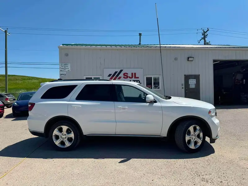 2014 Dodge Durango Limited, bílá, 244 292 km, dovoz Kanada — foto 2 z 12