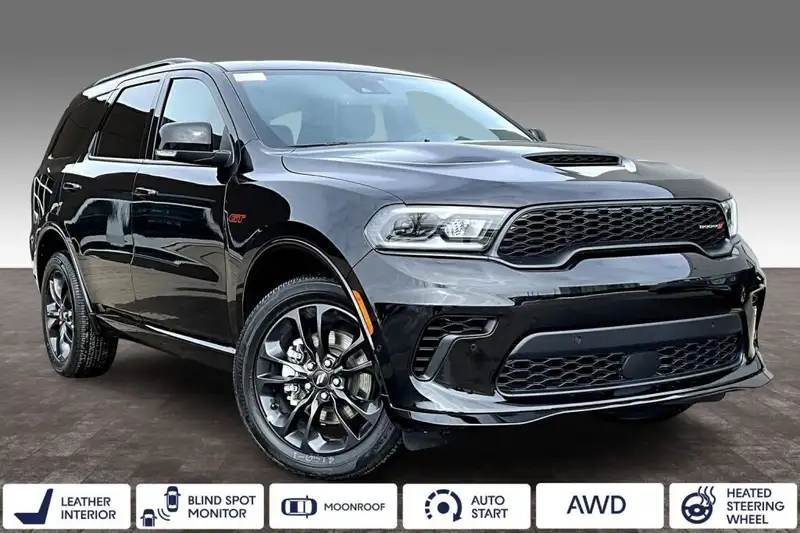 2025 Dodge Durango Gt Plus, černá, 10 188 km, dovoz Kanada — foto 2 z 12